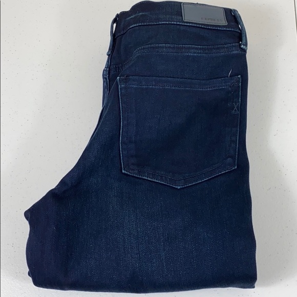 Express Cozy Fleece Mid Rise Legging Jean - Picture 5 of 7